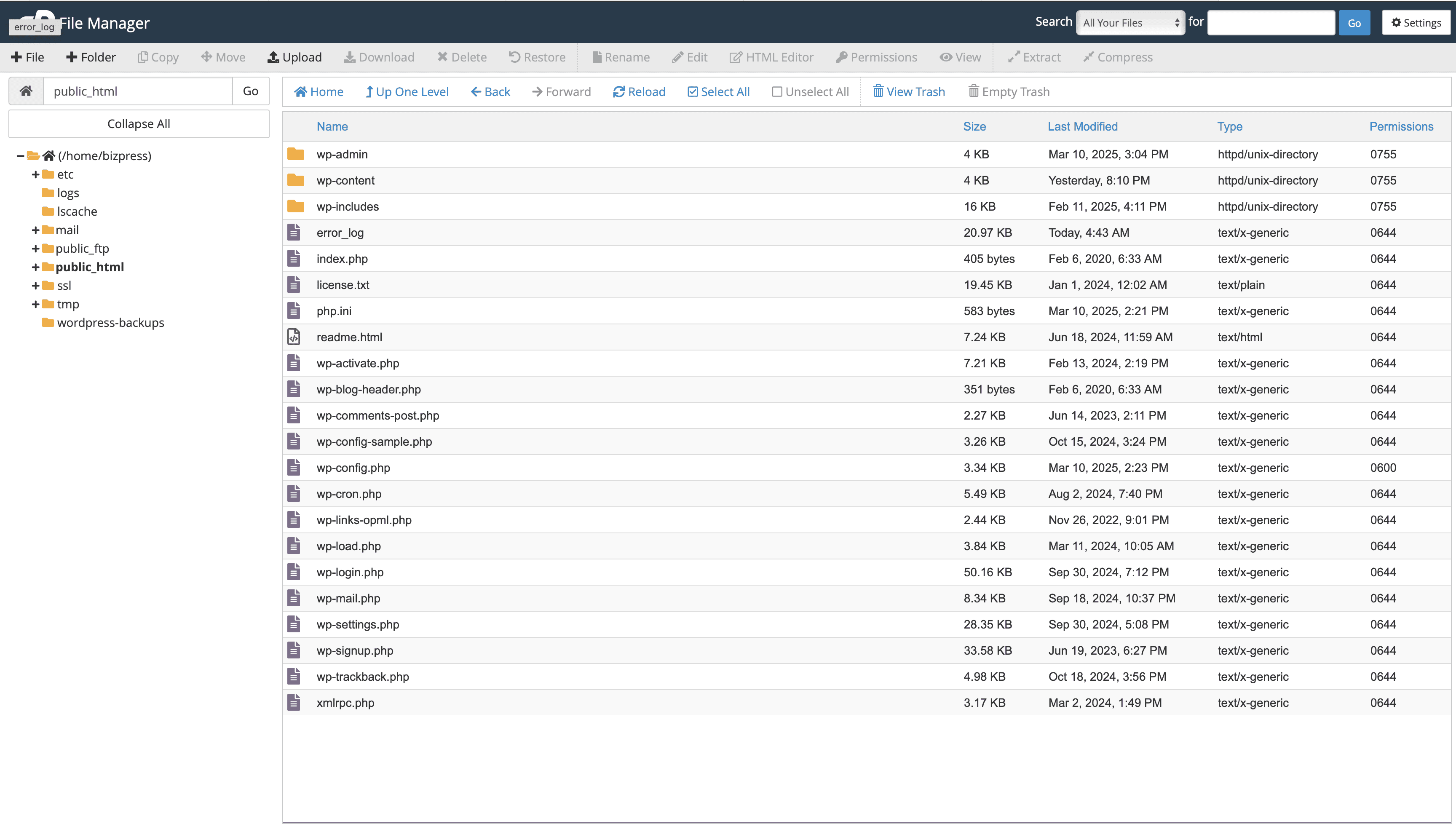 Uputstvo za korišćenje File Manager-a u cPanelu